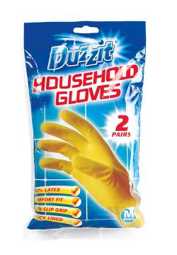 HOUSEHOLD GLOVES MEDIUM 2pk