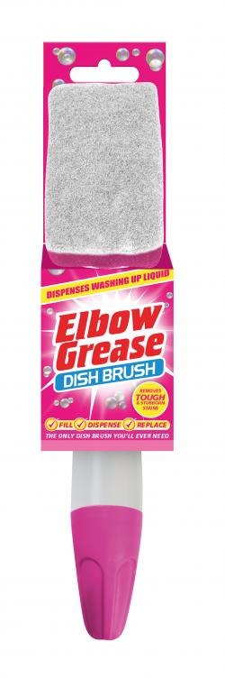 ELBOW GREASE PINK DISH BRUSH 1pk