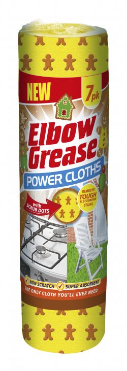 ELBOW GREASE GINGERBREAD CLOTH ROLL 7PK