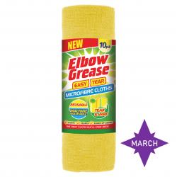 MICROFIBRE EASY TEAR CLOTH YELLOW 10PK