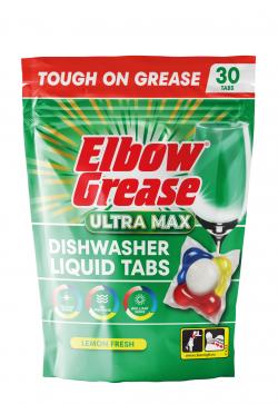 ELBOW GREASE ULTRA MAX DISHWASHER LIQUID TABS-30PK