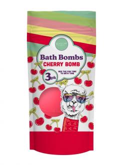 ELYSIUM SPA 3 X 50G BATH BOMBS - CHERRY BOMB