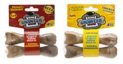 GNAWLER BONE 4.5 2pk ASSORTED