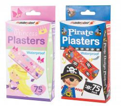 PIRATE & PRINCESS PLASTER 75pk