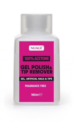 NUAGE 160ML GEL POLISH & TIP REMOVER -100% ACETONE