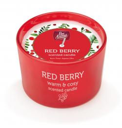 85G COLOURED JAR CANDLE - RED BERRY