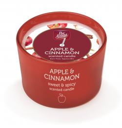 85G COLOURED JAR CANDLE - APPLE & CINNAMON