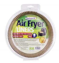 100PK AIR FRYER LINER PAPER ROUND 20CM