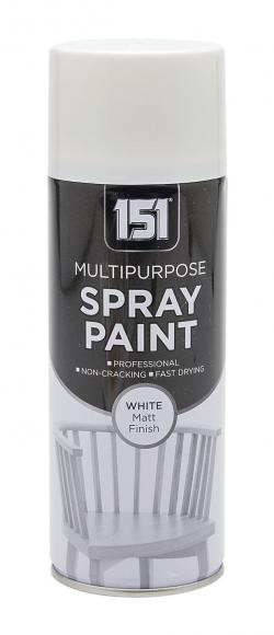 WHITE MATT SPRAY PAINT 400ML