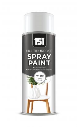 WHITE SATIN SPRAY PAINT 400ML